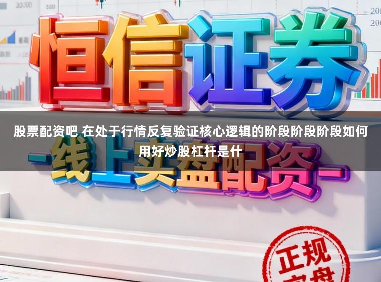 股票配资吧 在处于行情反复验证核心逻辑的阶段阶段阶段如何用好炒股杠杆是什