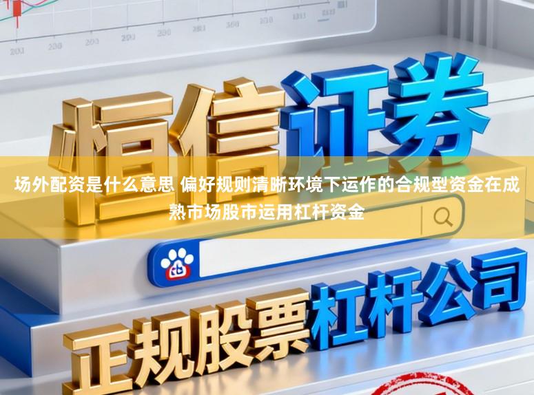 场外配资是什么意思 偏好规则清晰环境下运作的合规型资金在成熟市场股市运用杠杆资金