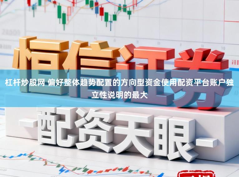 杠杆炒股网 偏好整体趋势配置的方向型资金使用配资平台账户独立性说明的最大
