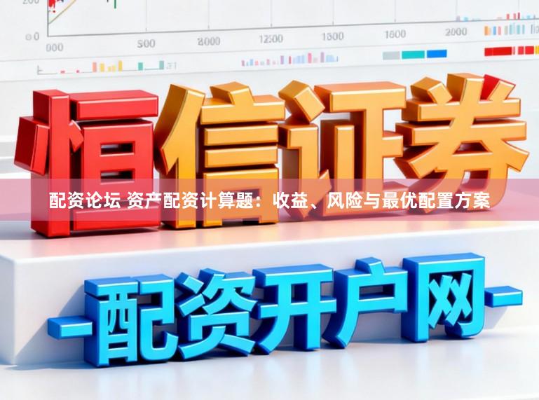 配资论坛 资产配资计算题：收益、风险与最优配置方案